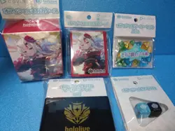 Hololive Nakiri Ayame Official Card Game 5 items Set Sleeve Case Dice Japan - Image 1