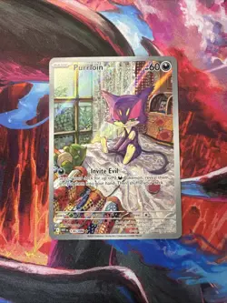 Purrloin 136/086 SV White Flare Illustration Rare Holo Card English NM Condition - Image 1