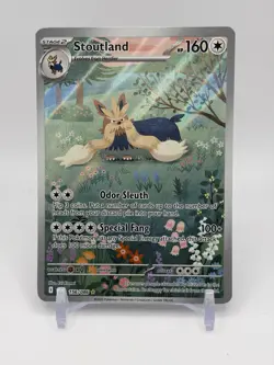 Pokemon TCG White Flare Stoutland Full Art Card 156/086 English - Image 1
