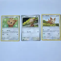 Lillipup Cute 3 Card Pokemon Bundle - Image 1