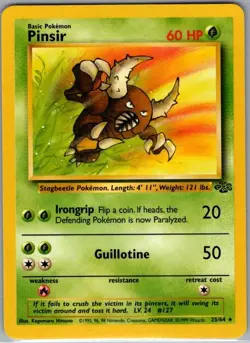 Pinsir 25/64 Non Holo Jungle - Pokemon Card - NM - Image 1