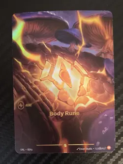 RIFTBOUND CCG Unleashed BODY RUNE Showcase Full Art Foil Card R04a - Image 2