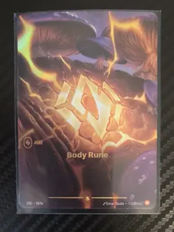 RIFTBOUND CCG Unleashed BODY RUNE Showcase Full Art Foil Card R04a - Image 4