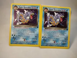 Pokemon Dark Gyrados Holo Card 8/82 Pre Release 2000 X2 Nm - Image 1