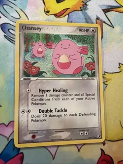Chansey 20/115 2005 EX-Unseen Forces Pokemon Card Regular 2005 - LP - Image 1