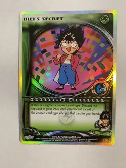Hiei's Secret - First Edition Rare Holo Foil Yu Yu Hakusho TCG Card - Image 1