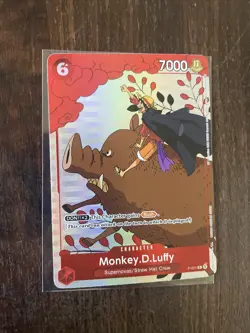 One Piece Monkey D. Luffy Holo Alt Art Rare Promo Gift Collection 2023 P-001 - Image 1