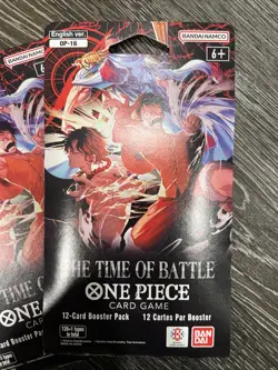 One Piece OP-16 The Time Of Battle Sleeved Booster Packs English-Lot of 5! - Image 3