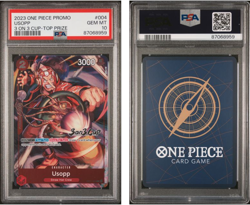 2023 ONE PIECE PROMOS #004 USOPP 3 ON 3 CUP-TOP PRIZE PSA 10 - Image 1