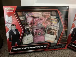 LOT of 2 Pokemon TCG: Scarlet & Violet Team Rocket's Mewtwo ex Box *SEALED* - Image 2