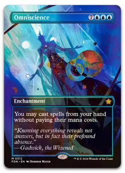 Omniscience (Borderless) #312 (Foil) (NM) Foundations FDN Magic MTG - Image 1