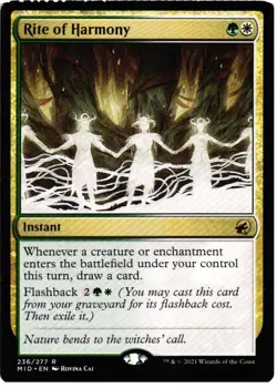 Rite of Harmony 236 R Innistrad: Midnight Hunt NM MTG - Image 1