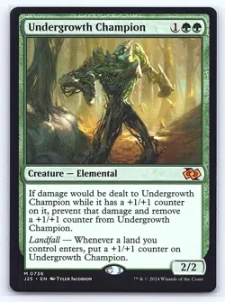 Undergrowth Champion 736 Mythic Foundations Jumpstart Magic: The Gathering NM - Image 1