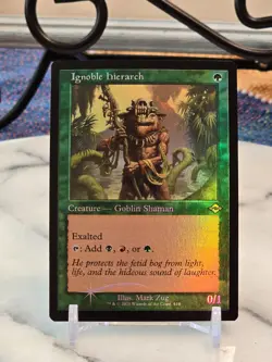 MTG Ignoble Hierarch (Retro Frame) Modern Horizons 2 Foil LP - Image 1