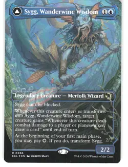 Sygg, Wanderwine Wisdom (Borderless) Foil R Lorwyn Eclipsed 288 NM - Image 1