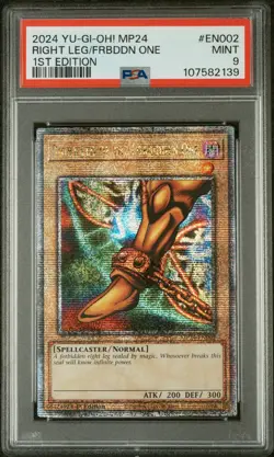 2024 1ST EDITION #EN002 RIGHT LEG OF THE FORBIDDEN ONE PSA 9 - Image 1
