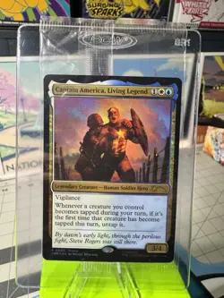 Magic: The Gathering Captain America, Living Legend - Box Lunch Promo SEALED - Image 1