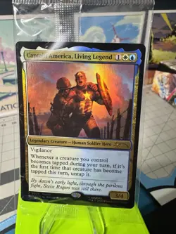 Magic: The Gathering Captain America, Living Legend - Box Lunch Promo SEALED - Image 2