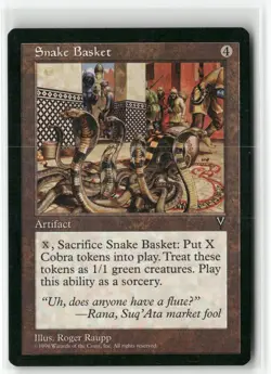 Snake Basket Rare Visions Magic: The Gathering Lightly Played - Image 1
