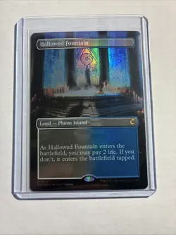 Hallowed Fountain (Borderless) Ravnica: Clue Edition Foil MTG Plus 2 Bonus Rares - Image 1