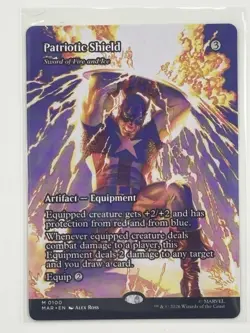 Patriotic Shield - Sword of Fire and Ice (Borderless) Marvel Universe... - Image 2