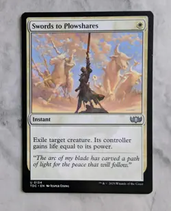 Swords to Plowshares (PLAYSET X4) MTG TDC Tarkir White Instant Removal Exile NM - Image 2