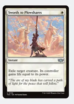 Swords to Plowshares (PLAYSET X4) MTG TDC Tarkir White Instant Removal Exile NM - Image 3