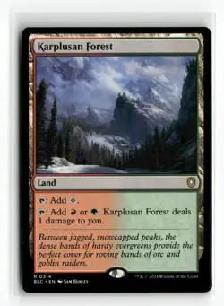 Karplusan Forest Bloomburrow NM Rare #164 MTG Magic - Image 1