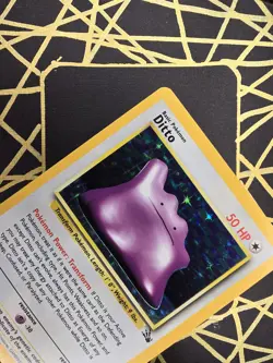 🔥 Ditto 3/62 🔥 Original Holo Rare Fossil Set Pokemon Card WOTC TCG 1999 - Image 5