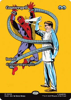 x1 Counterspell MAR Marvel Universe Spider-Man MTG 9 M/NM 1x - Image 1