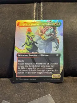 MTG Itzquinth, Firstborn of Gishath Borderless Foil - The Lost Caverns of Ixalan - Image 1