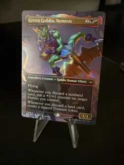 Green Goblin, Nemesis (Borderless) LP Foil 23 Marvel's Spider-Man MTG - Image 1
