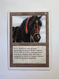 Ebony Horse - MTG 3ED Revised Edition - NM - Image 1