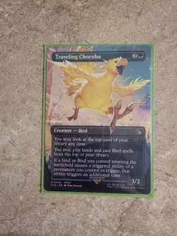 Traveling Chocobo (Borderless) Final Fantasy MTG Near Mint Condition 406 - Image 1