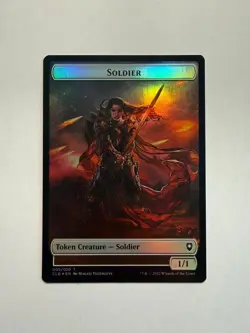 Treasure/Soldier Double-Sided Token 17/5 MTG Battle for Baldur's Gate Foil - Image 1