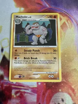 Pokemon Stormfront Uncommon Machoke #41/100 Lightly played - Image 1