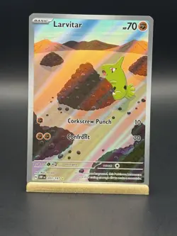 Larvitar 203/197 Illustration Rare Obsidian Flames Pokemon Near Mint - Image 1