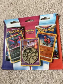 Pokemon TCG 2-Pack Blister Fusion Strike Astral Radiance Galarian Bird Promo - Image 1