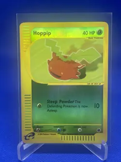 Pokemon TCG Hoppip Expedition Base Set 112/165 Reverse Holo Common EX -NM WOTC - Image 1