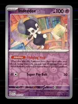 Indeedee 093/191 Uncommon Surging Sparks Pokemon Reverse Holo Near Mint - Image 1