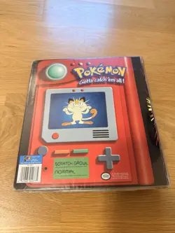 NINTENDO POKEMON Pokedex TCG Card 3 Ring Binder 1999 Vintage Pikachu Meowth 41365040775 - Image 3