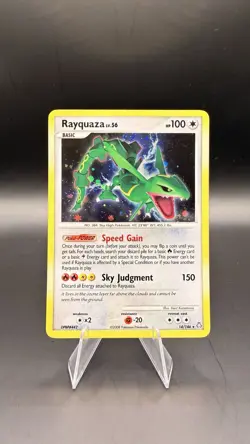 Pokemon TCG Rayquaza Legends Awakened Holo Rare Card 14/146 NM Condition! Swirl! - Image 1