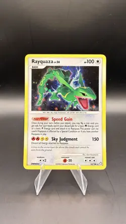 Pokemon TCG Rayquaza Legends Awakened Holo Rare Card 14/146 NM Condition! Swirl! - Image 2