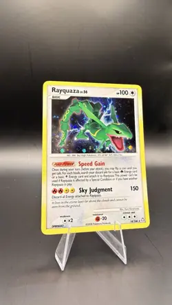 Pokemon TCG Rayquaza Legends Awakened Holo Rare Card 14/146 NM Condition! Swirl! - Image 4