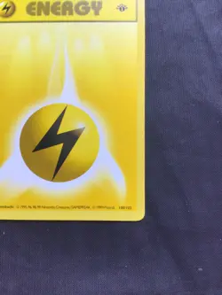 Pokemon Cards: Base Set 1st Edition Common: Lightning Energy 100/102 - Image 4