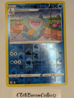 Marshtomp 063/264 Uncommon Fusion Strike Pokemon Reverse Holo Near Mint - Image 1