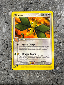 Pokemon TCG Cards Vibrava 22/97 Dragon Rare NM - Image 1