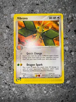 Pokemon TCG Cards Vibrava 22/97 Dragon Rare NM - Image 3