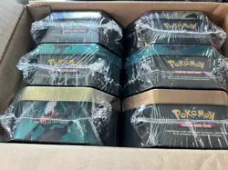 Pokemon Triple Whammy Tin Pokemon TCG 6 Sealed Tins - Image 1