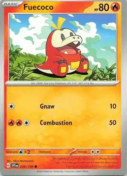 Fuecoco 036/198 Scarlet & Violet Common NM Pokemon TCG - Image 1